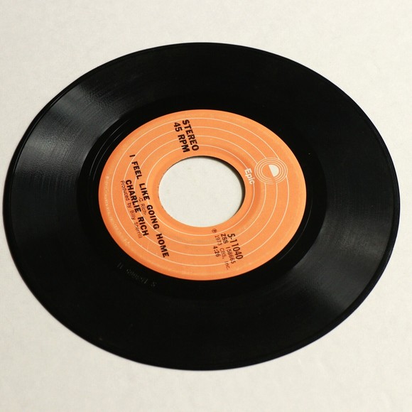 Charlie Rich - The Most Beautiful Girl / I Feel Like Going Home 45rpm 7" Single - Picture 4 of 9